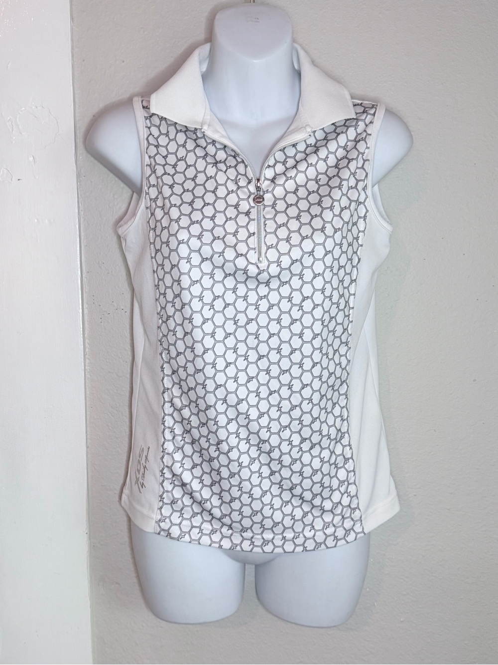XDS Telluride Gold Club Performance women white golf shirt size S